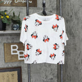 Disney Womens Minnie Mouse Graphic T-Shirt Tee 166d9abb6a4c0f White L