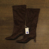 A New Day Womens Justice Boots Faux Suede 94568887 Brown 6