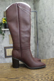 A New Day Rhonda Under-Knee Heeled Boots 94637584 Burgundy Red 8M