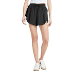 All In Motion Womens Athletic Quick Dry Lined Pocketed Running Shorts Black M