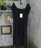 Who What Wear Women's Raglan Short Sleeve Dress WD-843 Black L