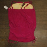 Magicsuit Womens Susan Allover Slimming Swim Dress One Piece Ruby Red Pink 16