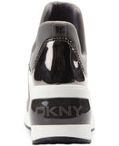 DKNY Women's Borg Wedge Sneakers Shoes K3167632 Steel Gun Metal Gray 6M