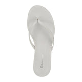 Calvin Klein Womens Opelle Heeled Sandal Kitten KCOPELLE2 White 7.5M