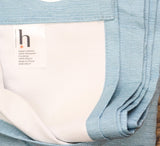 Home Expressions Grommet 100% Blackout Single Curtain Panel Aqua Green 40x84