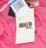 Miken Juniors Tiered Dress Swim Cover Up I9672P544 Hot Pink Lurex XL