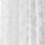 Regal Home Embroidered Voile Sheer Rod Pocket Single Curtain Panel White 54 x 84