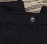 Susan Graver Tailored Womens Regular Smart Ponte Slim Leg Trouser Pants Black S