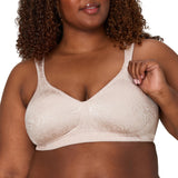Playtex 18 Hour Ultimate Lift and Support Wire Free Bra Sandshell Pink 44DD