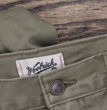 Woolrich X TGT Mid-Rise Straight Fit Cargo Pants Twill Jeans Olive Green 34x32