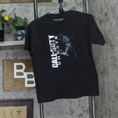 Call of Duty Boys Youth Ghosts Graphic T-Shirt Tee Black L