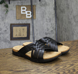 Easy Spirit Womens Meadow Criss Cross Sandals SEMEADOW Black 9.5M