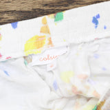 Colsie Womens Knit Casual Paint Pattern Pajama Sleep Shorts White Multi L