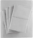 Madison Park 800 Thread Cotton Blend Sateen 6-Pc. Sheet Set Gray California King