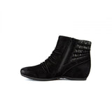 Baretraps Women's Peanut Wedge Bootie Shoes BT27496 Black 8.5M