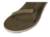 Teva Womens Original Universal Slim Lea Sport Sandal Burnt Olive Green 9M