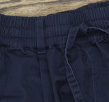 Carla Rockmore Collection Twill Straight Leg Safari Pants Midnight Blue P2XS