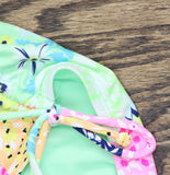 Salt + Cove Bottoms with Adjustable Side Ruching Boho Bliss Green Multi 2X