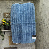 Home Expressions Quick-Dri Plush Bath Rug Mat Blue 24x38