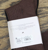 Auden Ribbed Ultra Soft Everyday Knit 2 Pack Knee High Socks Black / Brown 4-10