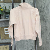 Under Armour Womens Fleece Cowl Neck Loose Fit Crop Sweatshirt Dusty Pink M