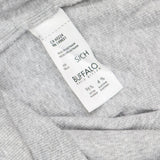 Buffalo Womens Ribbed Short Sleeve Round Neck T-Shirt Tee 1782655 Gray S