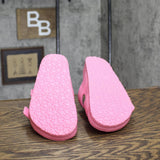 Shade & Shore Women's Neida EVA Two Band Footbed Slide Sandals Vibrant Pink 7M