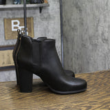 Michael Michael Kors Evaline Heeled Bootie Pull On Dress Black Multi 9M