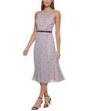 Tommy Hilfiger Medallion Fit and Flare MIDI Dress Ballerina Pink / Multi 10