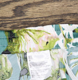 Bar III Womens Floral Drawstring Pull On Pants Green Multi XL