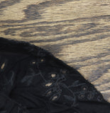 Raviya Womens Lace-Inset Tie-Front Tiered Swim Cover Up 76301 Black S