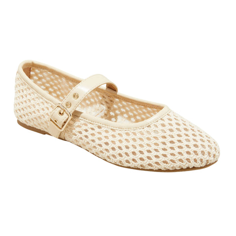 Universal Thread Womens Sylvia Woven Mary Jane Ballet Flats Cream Off White 11M