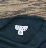 Joan Rivers Womens Wardrobe Builders Funnel Neck Long Sleeve Sweater Green XL