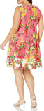 London Times Women's Perfect Versatile Scuba Crepe Fit & Flare Dress T6720M