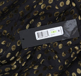 Donna Karan Womens Burnout Velvet Sleeveless Midi Dress Black / Gold Multi 4