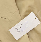 A New Day Signature Crepe Notch-Collar Button-Front Slim Fit Blazer Tan Brown XS