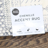 Great Bay Home Entry Runner Accent Non-Slip Rug Distressed Moroccan Grey 2' x 3'