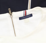 Tommy Hilfiger Womens Sleeveless Colorblock Sheath Dress White / Pink / Blue 12