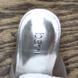 Bar III Womens Cherr Padded Insole Slip On Mule Sandals Clear Vinyl Silver 7M