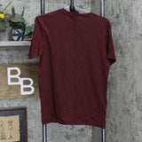 Original Use Mens Short Sleeve Floral T-Shirt 81887958 Burgundy Floral Red S