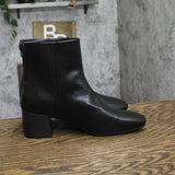 Baretraps Emilie Block Heel Booties with Back Zip BT30776 Black 10M
