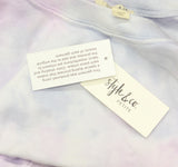 Style & Co French Terry Crewneck Pullover Sweatshirt Cool Dye Purple / Multi PXL