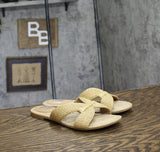 DV Dolce Vita Womens Geeya Flat Slide Sandal GEEYA Natural Brown 8M