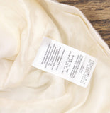 DKNY Weathered Twill Zip-Front Vest P5ETTB77 Coconut Off White M