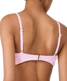 Kate Spade Womens Striped Smocked Bikini Swim Top Pink Multi XL