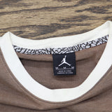 Jordan Boys Youth Air Pocket Colorblock T-Shirt Tee Brown Multi M