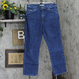 Lee Womens Relaxed Straight Leg Jeans 1670579e52a5ed Blue 10 Short