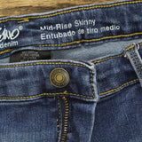 Mossimo Womens Mid Rise Skinny Jeans 1678c25990081b Medium Blue 16 Long