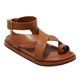 Universal Thread Womens Matilda Ankle Wrap Toe Ring Sandals Cognac Brown 10M