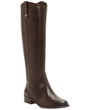 INC International Concepts Wide-Calf Leather Riding Boots Chocolate Brown 6M-WC